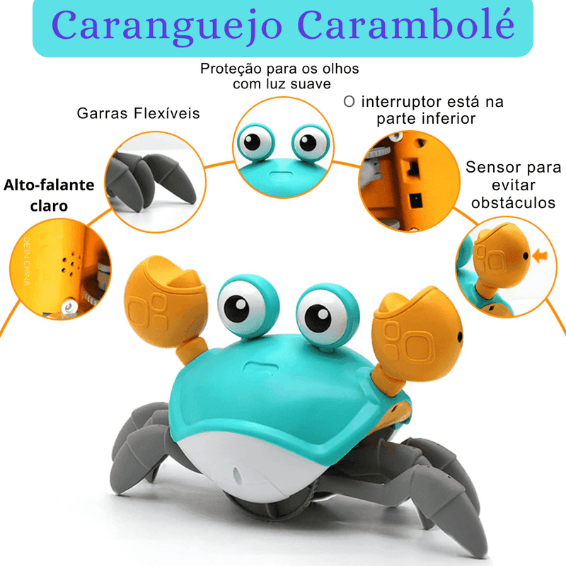 Caranguejo Carambolé [Carregamento Via cabo USB]